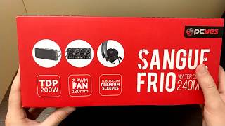 Unboxing PcYes Sangue Frio  Water Cooler [upl. by Nosyla]