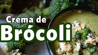 Crema de brócoli sencilla  Receta saludable [upl. by Esimorp1]