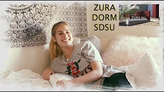 Dorm Cribz SDSU Zura Hall Tour [upl. by Atinra]