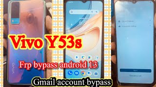 Vivo Y53s V2058 Frp Bypass ‹Account Android 13 WITHOUT PCGmail vivo y53s frp bypass without pc [upl. by Airdua]