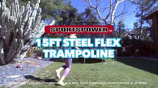 15 Ft Steelflex Trampoline by Sportspower [upl. by Maighdiln]