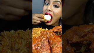 ASMR eating spicy chicken kaleji currty and veg maggi butter chicken pizza tandoori chicken [upl. by Adnara]