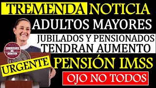 🔥📢 YA ES SEGURO 💥✨ Pensión IMSS Estos Jubilados y Pensionados RECIBIRÁN AUMENTO en 2025 [upl. by Immak]