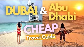 Dubai amp Abu Dhabi Budget Travel Guide w Costs amp Itinerary 2024 • ₱15000 for 4 DAYS [upl. by Annuhsal]