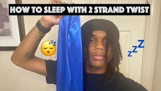 How To Sleep With 2 Strand TwistDreads  Cash App Giveaway [upl. by Sutherlan500]