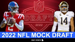 2022 NFL Mock Draft 1st Round Projections After 2021 Regular Season Ft Jameson Williams Evan Neal [upl. by Leventis]