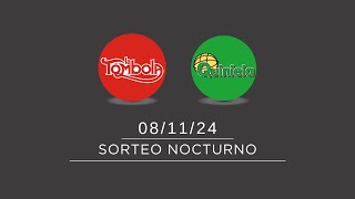 Sorteo Nocturno de Quiniela y Tómbola 08112024 [upl. by Elrem135]