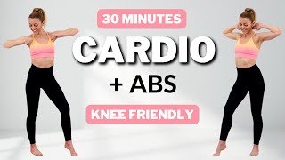 🔥30Minute Cardio Workout  ABS🔥No Jumping🔥All Standing Home Workout🔥 [upl. by Harbour]