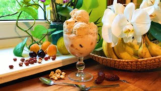 Hazelnut Nicecream on Apricot Cherry Salad with Lemony Cashew Cream  Take 3 [upl. by Urbai]