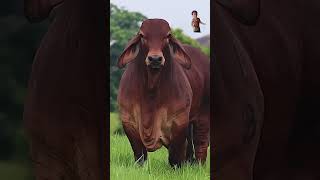 cow redcow bull animals funny shortsfeed [upl. by Bilbe612]