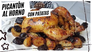 PICANTÓN O POLLO AL HORNO CON PATATAS  RECETA NAVIDEÑA [upl. by Vallo]