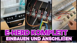 E  Herd und Kochfeld einbauen amp anschließen AZ Komplett mit Tipps amp Tricks [upl. by Nnazil]