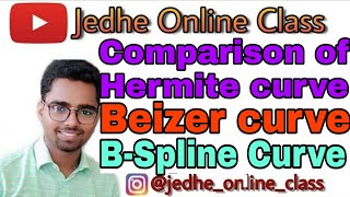 Comparison Between Hermite curve Bezier and B Spline curve [upl. by Fulbright276]