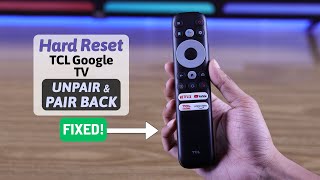 TCL Google TV Remote Not Working  Fixed in Few Sec Reset amp RePair [upl. by Vigen]