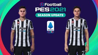 PES 2021  FACES DYBALA amp FCHIESA VIA SIDER PC ONLY [upl. by Enos]