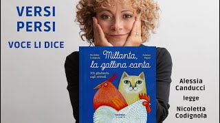 NICOLETTA CODIGNOLA Millanta la gallina canta 366 filastrocche sugli animali legge Alessia Canducci [upl. by Eelanaj]