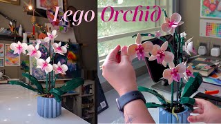 LEGO ORCHID 🌸 unboxing  building process [upl. by Kreg]