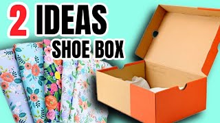 New Idea Shoe Box Craft 📦 waste material craft ideas diy craft homedecor craftaaditri [upl. by Terrell]