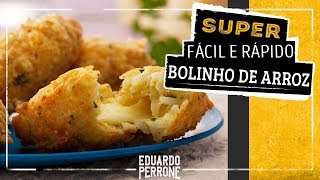 Bolinho De Arroz Frito COM ARROZ DE ONTEM [upl. by Caspar]