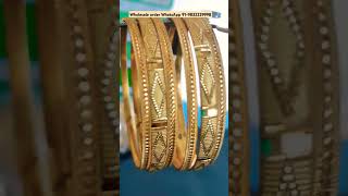 Latest gold plated Bangles goldplatedbangles manufacturer [upl. by Marnie]