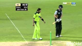 Shahid Afridi 4 wickets Vs New Zealand [upl. by Eciened]