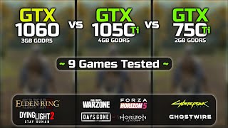 GTX 1060 vs GTX 1050 Ti vs GTX 750 Ti  9 Games Tested [upl. by Hedi]