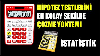 Hipotez Testlerinin Çok Kolay Çözümü Bu Yöntemle Kısa Sürede Kolayca Çözün ÜNİVERSİTE İSTATİSTİĞİ [upl. by Kopans475]