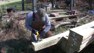 How to Build a Pole Barn Pt 3  Setting Posts [upl. by Nothsa]