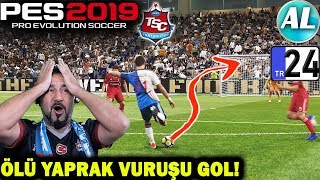 ÖLÜ YAPRAK GOL VE SİNİRDEN GAMEPAD KIRMAK  PES 2019 TANTUNİSPOR ANALİG 24 [upl. by Josie]