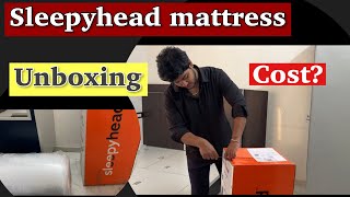 Sleepyhead orthopaedic Memory foam mattress unboxing  buy or not sleepyhead mattress flipkart [upl. by Elvia]