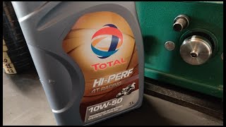 TOTAL HI PERF 4T RACING 10W50 BRASS FRICTION TEST [upl. by Saree834]