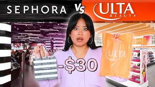 30 Sephora vs Ulta shopping challenge 🛍️ [upl. by Gottwald]