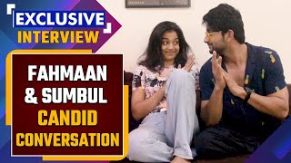 Fahmaan Khan amp Sumbul Touqeer Khan Exclusive Interview for 1st song Ishq ho gaya  Filmibeat [upl. by Sanferd]