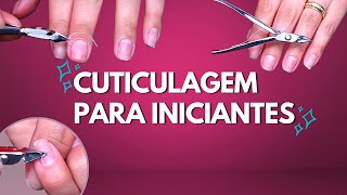 Técnicas para cutículas finas e macetes para iniciantes [upl. by Verbenia]