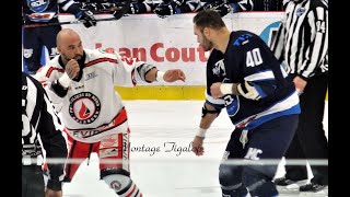 LNAH Combat Guillaume Morin des 3L vs Jean François Lafrance de Laval 13 janvier 2023 [upl. by Narual]