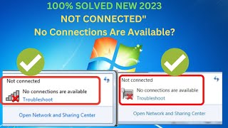 NOT CONNECTEDquot No Connections Are Available Windows 78110  New Method 2023 [upl. by Down]