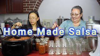 Canning Salsa joyfulpantry homecanning homemade salsa [upl. by Akirderf]