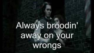 Sweeney Todd  Wait singalonglyrics [upl. by Ayerf]