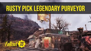 Fallout 76 New Legendary Purveyor Location The Rusty Pick [upl. by Yob]