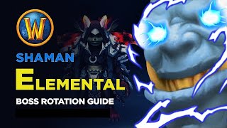 Elemental Shaman Single Target Boss Rotation Guide The War Within 1105 [upl. by Cathrin]