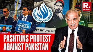 Pashtuns Protest Against Pakistan At UN Over Targeted Killings Protesters Urge UNHRC To Intervene [upl. by Araldo]