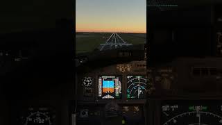 Landing rw 18R Schiphol amsterdam polderbaan b737 pmdg [upl. by Atikal]