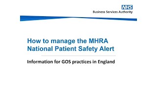 Free CPD How to manage the MHRA intraocular lenses national patient safety alert [upl. by Anoiuq]