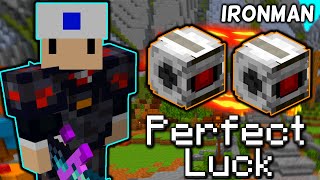 The LUCKIEST Moment in Skyblock History Hypixel Skyblock IRONMAN 204 [upl. by Enreval]