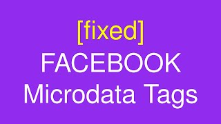 FIXED Facebook Microdata Tags for Shopify Products [upl. by Vere]