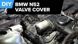 How to Replace the Valve Cover on a BMW N51N52N Engine [upl. by Eleynad]