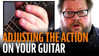 How to Adjust the Action on an Acoustic Guitar [upl. by Bensen672]