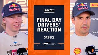 Final Day Drivers Reaction  WRC EKO Acropolis Rally Greece 2023 [upl. by Acsirp878]