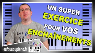 Un super exercice pour travailler vos enchaînements daccords au piano [upl. by Thorlie860]