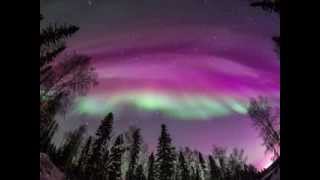 Aurora Borealis North of Fairbanks Alaska [upl. by Erodavlas]